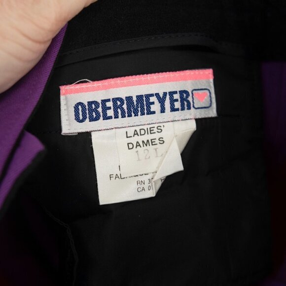 Obermeyer Women's Wool blend stirrup ski pants Purple | 12 (fits like an 8) - Picture 5 of 7